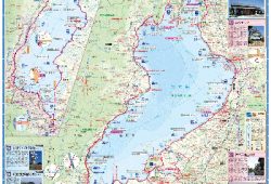 滋賀県の公式ホームページに掲載されている、琵琶湖サイクリングコースのマップ